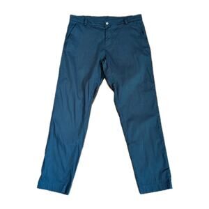 Lululemon Commission Classic Swift Cotton Wind Resistant Pants True Navy 34x30